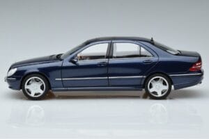 Mercedes S55 AMG W220 Kék Norev 1:18 183817 Fém – 4. kép a 7-ből