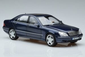 Mercedes S55 AMG W220 Kék Norev 1:18 183817 Fém – 5. kép a 7-ből