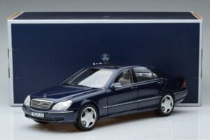 Mercedes S55 AMG W220 Kék Norev 1:18 183817 Fém – 7. kép a 7-ből