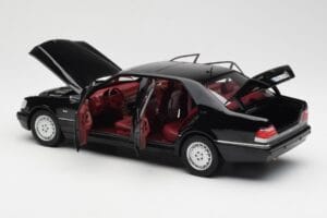 Mercedes S600 W140 Fekete Norev 1:18 183722 Fém – 5. kép a 8-ből