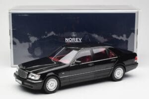 Mercedes S600 W140 Fekete Norev 1:18 183722 Fém – 8. kép a 8-ből