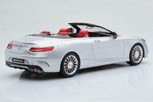 Mercedes AMG S65 A217 Kabrió Ezüst GT Spirit 1:18 GT764 Gyanta – 2. kép a 6-ből