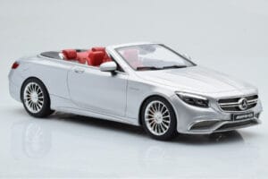 Mercedes AMG S65 A217 Kabrió Ezüst GT Spirit 1:18 GT764 Gyanta – 4. kép a 6-ből