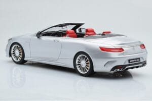 Mercedes AMG S65 A217 Kabrió Ezüst GT Spirit 1:18 GT764 Gyanta – 5. kép a 6-ből