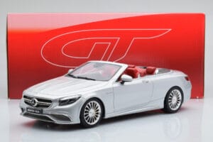 Mercedes AMG S65 A217 Kabrió Ezüst GT Spirit 1:18 GT764 Gyanta – 6. kép a 6-ből