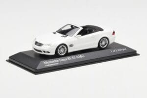 Mercedes SL 55 AMG R230 Fehér Minichamps 1:43 400036170 Fém – 2. kép a 4-ből