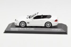 Mercedes SL 55 AMG R230 Fehér Minichamps 1:43 400036170