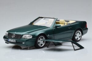 Mercedes SL500 R129 Zöld Metál Norev 1:18 183753 Fém – 3. kép a 8-ből