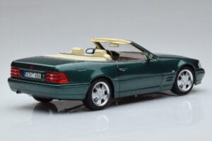 Mercedes SL500 R129 Zöld Metál Norev 1:18 183753 Fém – 4. kép a 8-ből