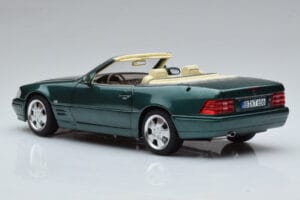 Mercedes SL500 R129 Zöld Metál Norev 1:18 183753 Fém – 7. kép a 8-ből