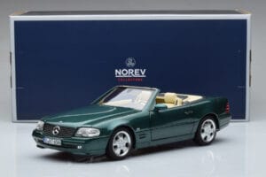 Mercedes SL500 R129 Zöld Metál Norev 1:18 183753 Fém – 8. kép a 8-ből