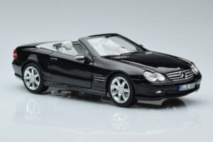 Mercedes SL500 R230 Fekete Norev 1:18 183840 Fém – 5. kép a 8-ből