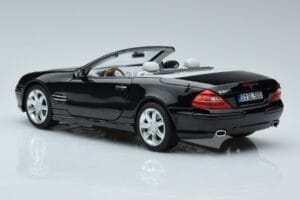 Mercedes SL500 R230 Fekete Norev 1:18 183840 Fém – 6. kép a 8-ből
