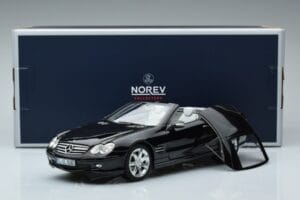 Mercedes SL500 R230 Fekete Norev 1:18 183840 Fém – 8. kép a 8-ből