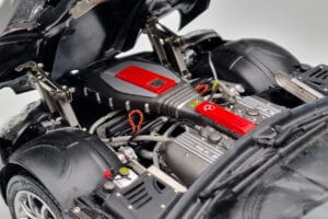 Mercedes SLR McLaren Fekete CMC 1:18 M-045F Fém – 9. kép a 10-ből