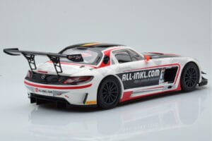 Mercedes SLS AMG GT3 Munnich Motorsport #38 M. Basseng / M. Winkelhock Champions FIA GT1 World Championship 2012 Minichamps 1 – 2. kép a 6-ből