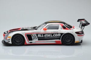 Mercedes SLS AMG GT3 Munnich Motorsport #38 M. Basseng / M. Winkelhock Champions FIA GT1 World Championship 2012 Minichamps 1 – 3. kép a 6-ből