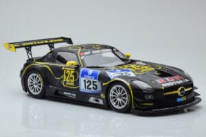 Mercedes SLS AMG GT3 Rowe Racing #125 Zehe / Bullitt / Renger / Hartung ADAC 24 Hours of Nurburgring 2013 Minichamps 1:18 151 – 4. kép a 6-ből