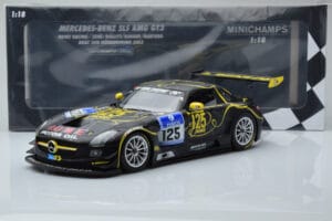 Mercedes SLS AMG GT3 Rowe Racing #125 Zehe / Bullitt / Renger / Hartung ADAC 24 Hours of Nurburgring 2013 Minichamps 1:18 151 – 6. kép a 6-ből