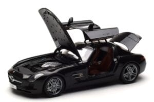 Mercedes SLS AMG Obsidian Fekete Metál Minichamps 1:18 B66960042 Fém – 2. kép a 7-ből