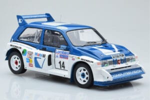 MG Metro 6R4 #14 D. Llewellin / P. Short RAC Rally 1986 IXO 1:18 18RMC068C Fém – 4. kép a 6-ből