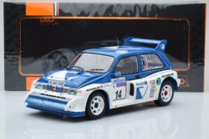 MG Metro 6R4 #14 D. Llewellin / P. Short RAC Rally 1986 IXO 1:18 18RMC068C Fém – 6. kép a 6-ből
