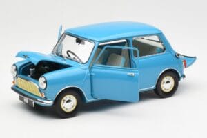 Morris Mini Minor Kék Kyosho 1:18 08964BL Fém – 2. kép a 8-ből