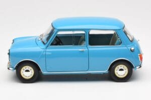 Morris Mini Minor Kék Kyosho 1:18 08964BL Fém – 4. kép a 8-ből