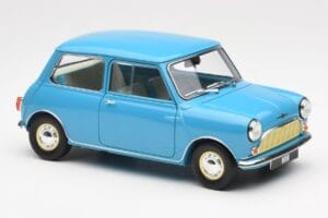 Morris Mini Minor Kék Kyosho 1:18 08964BL Fém – 6. kép a 8-ből