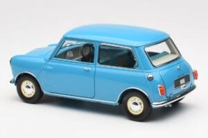 Morris Mini Minor Kék Kyosho 1:18 08964BL Fém – 7. kép a 8-ből