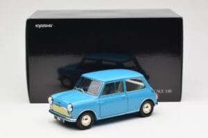 Morris Mini Minor Kék Kyosho 1:18 08964BL Fém – 8. kép a 8-ből