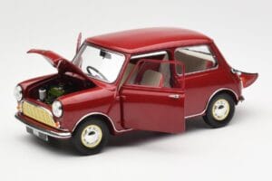 Morris Mini Minor Piros Kyosho 1:18 08964R Fém – 2. kép a 8-ből