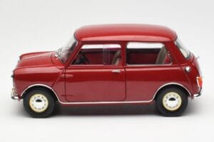 Morris Mini Minor Piros Kyosho 1:18 08964R Fém – 4. kép a 8-ből