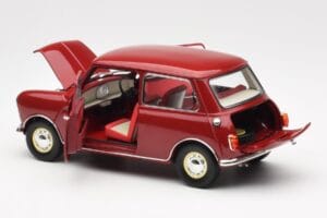 Morris Mini Minor Piros Kyosho 1:18 08964R Fém – 5. kép a 8-ből