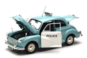Morris Minor Rendőrség Kék & Fehér Minichamps 1:18 150137090 Fém – 2. kép a 8-ből