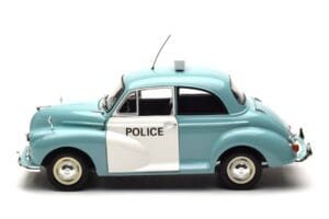 Morris Minor Rendőrség Kék & Fehér Minichamps 1:18 150137090 Fém – 4. kép a 8-ből