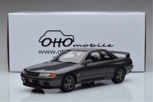 Nissan Skyline GT-R BNR32 Nismo Szürke Otto 1:18 OT411 Gyanta – 6. kép a 6-ből