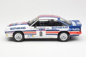 Opel Manta 400 Rothmans #8 J. McRae / I. Grindrod Lombard RAC Rally 1983 IXO 1:18 18RMC038A Fém – 3. kép a 6-ből