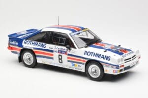 Opel Manta 400 Rothmans #8 J. McRae / I. Grindrod Lombard RAC Rally 1983 IXO 1:18 18RMC038A Fém – 4. kép a 6-ből