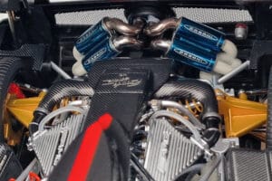 Pagani Zonda Cinque Fehér Benny Almost Real 1:18 850601001 Fém – 9. kép a 12-ből