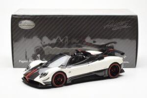 Pagani Zonda Cinque Roadster Fehér Benny Almost Real 1:18 850611001 Fém – 8. kép a 8-ből