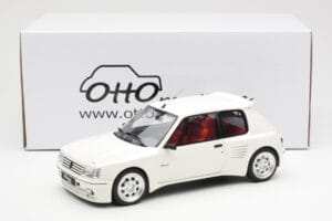 Peugeot 205 Dimma Fehér Otto 1:18 OT681 Gyanta – 6. kép a 6-ből