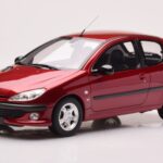 Peugeot 206 S16 Piros Otto 1:18