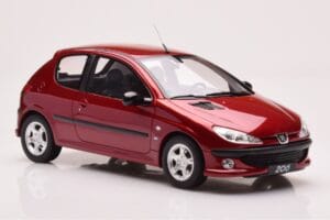 Peugeot 206 S16 Piros Otto 1:18 OT1039 Gyanta – 4. kép a 6-ből