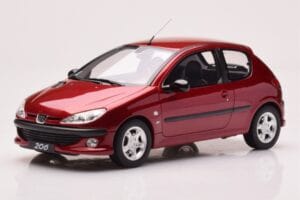 Peugeot 206 S16 Piros Otto 1:18 OT1039