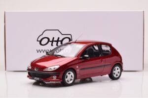 Peugeot 206 S16 Piros Otto 1:18 OT1039 Gyanta – 6. kép a 6-ből
