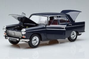 Peugeot 404 Kék Norev 1:18 184836 Fém – 2. kép a 7-ből