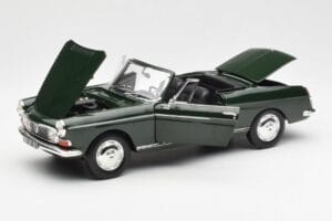Peugeot 404 Kabrió Antique Green Limitált Kiadás Norev 1:18 184829 Fém – 2. kép a 8-ből