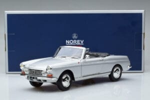 Peugeot 404 Kabrió Ezüst Norev 1:18 184835 Fém – 8. kép a 8-ből