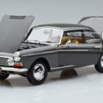 Peugeot 404 Coupe Graphite Szürke Norev 1:18 - image 2 of 7